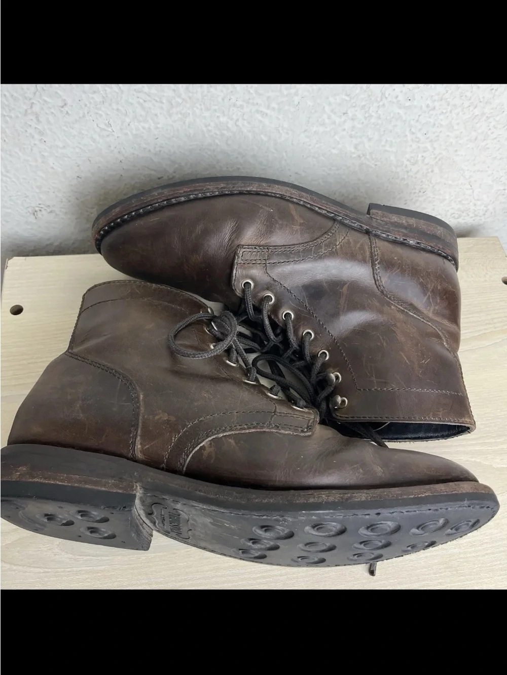 Thursday President Boots Men’s Size 8 Brown Leather Lace Up